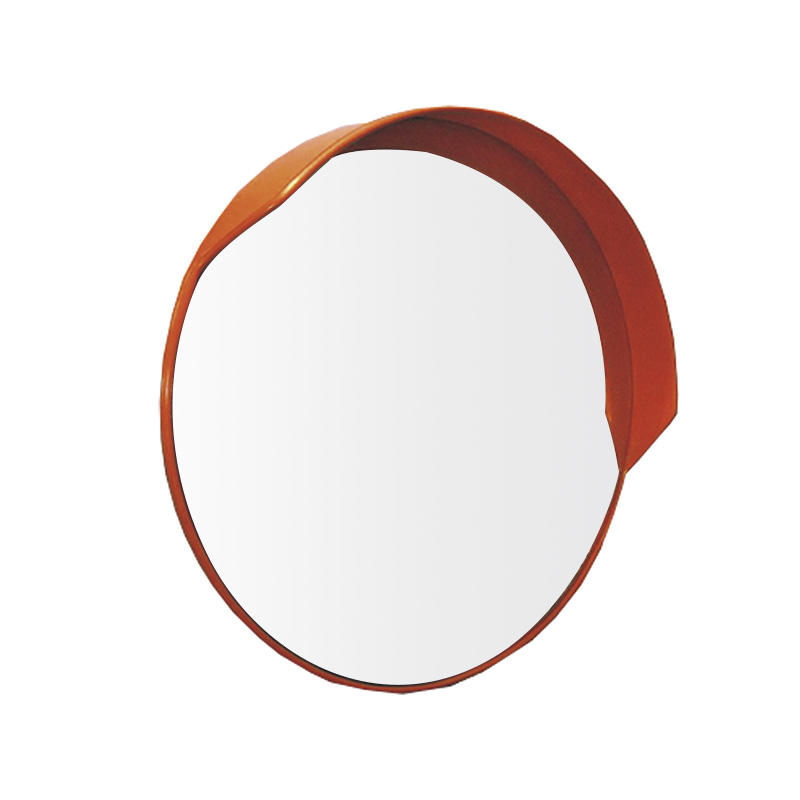 Белое оранжевое прозрачное выпуклое дорожное поворотное выпуклое зеркало