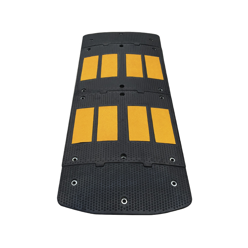 Сверхпрочный модульный резиновый лежачий полицейский, хорошо заметный желто-черный, для успокоения движения, для безопасности на парковке