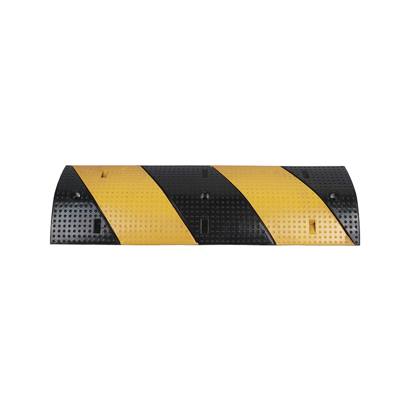 Высокопрочный резиновый лежачий полицейский, безопасный желтый и черный, светоотражающие полосы для подъездной дороги или парковки