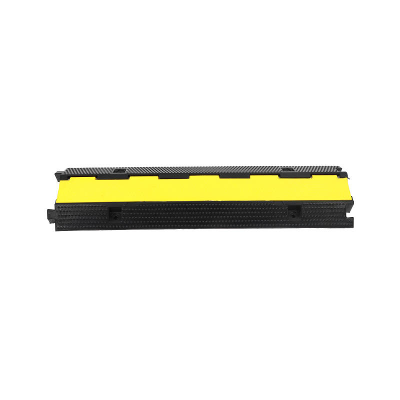 Сверхпрочная модульная рампа для защиты кабеля , крышка для шнура, защита дорожных проводов и шлангов, желтый и черный