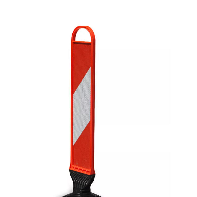 Светоотражающий предупреждающий разделитель дорожных полос , вертикальная панель с резиновым основанием , безопасная линия движения , Разделитель дорожных полос